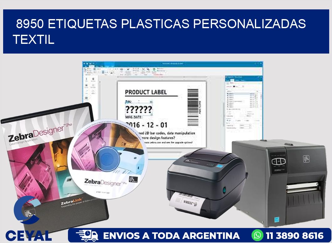 8950 ETIQUETAS PLASTICAS PERSONALIZADAS TEXTIL