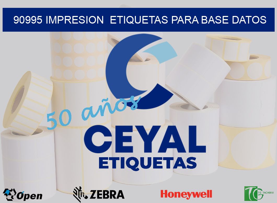 90995 impresion  etiquetas para base datos
