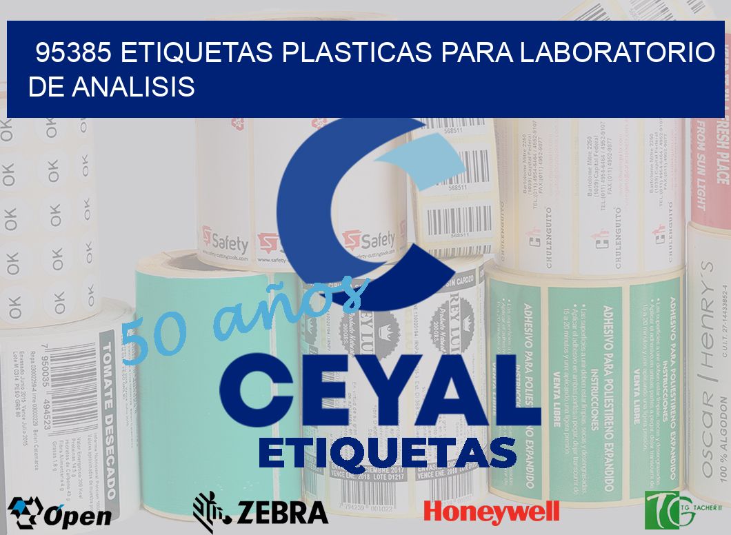 95385 ETIQUETAS PLASTICAS PARA LABORATORIO DE ANALISIS