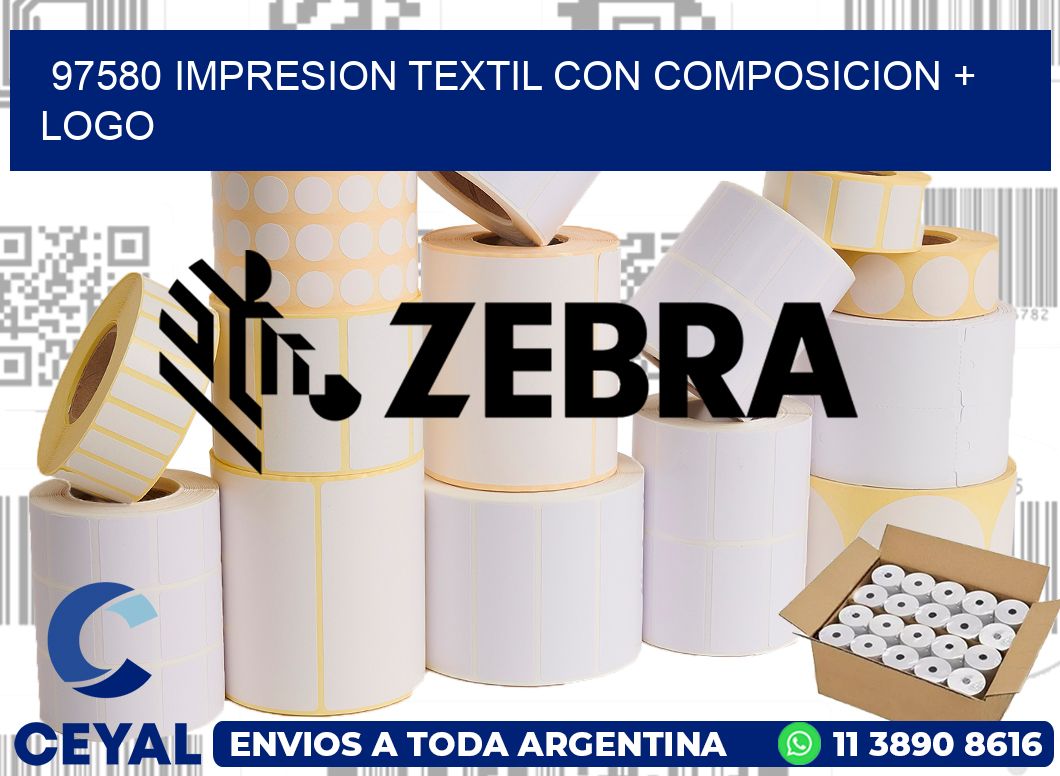 97580 IMPRESION TEXTIL CON COMPOSICION + LOGO