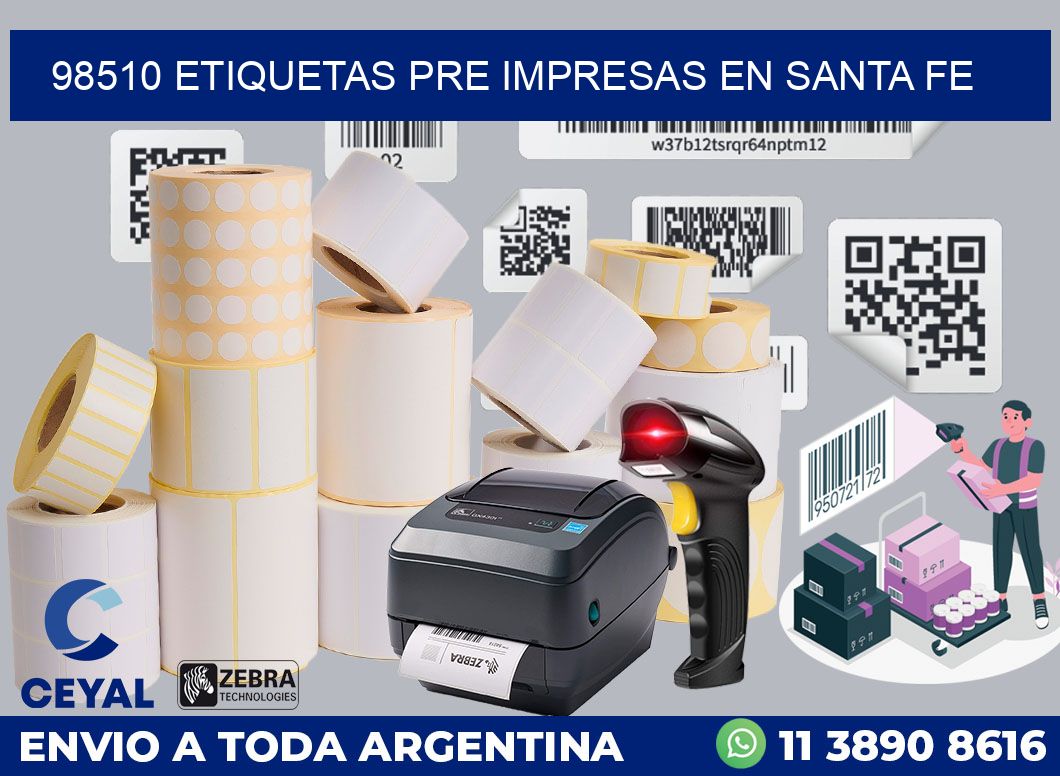 98510 ETIQUETAS PRE IMPRESAS EN SANTA FE