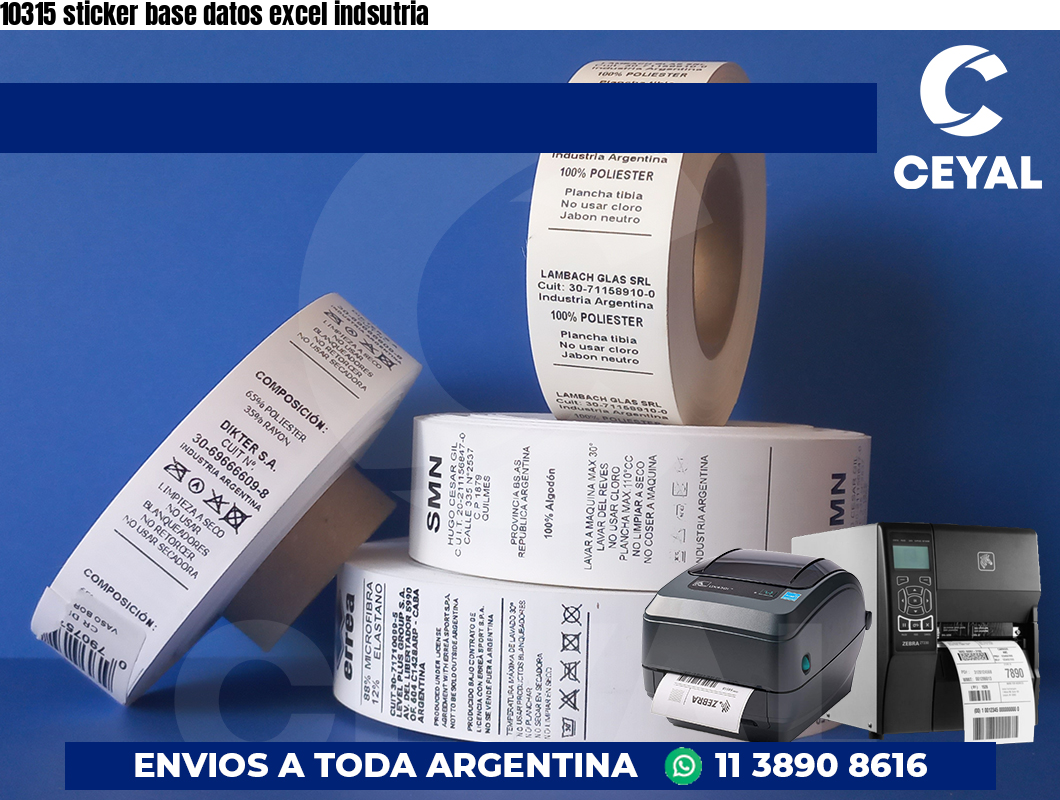 10315 sticker base datos excel indsutria