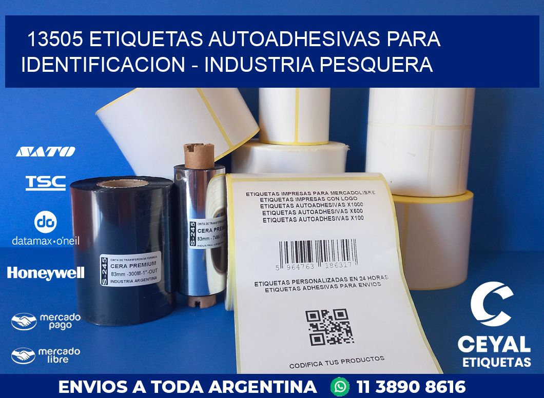 13505 ETIQUETAS AUTOADHESIVAS PARA IDENTIFICACION – INDUSTRIA PESQUERA