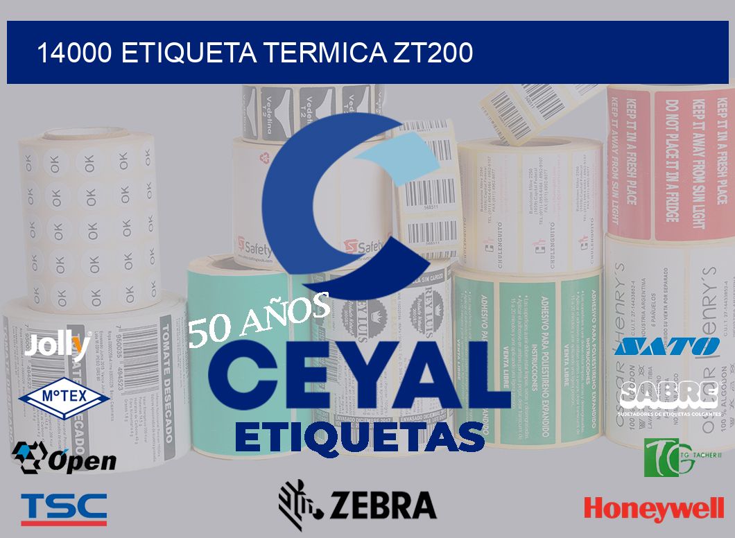 14000 ETIQUETA TERMICA ZT200