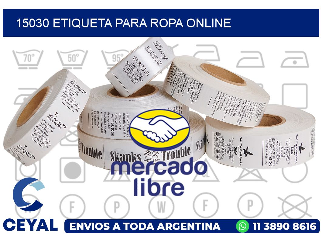15030 ETIQUETA PARA ROPA ONLINE