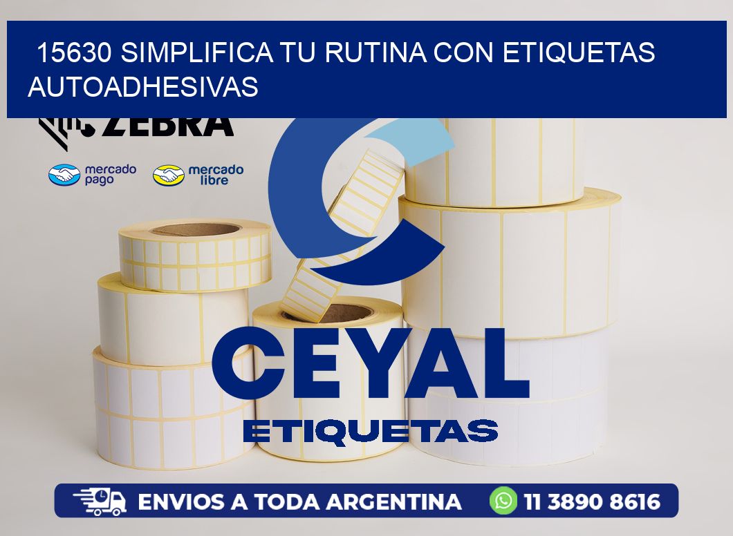 15630 Simplifica tu Rutina con Etiquetas Autoadhesivas