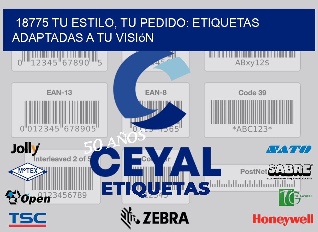 18775 Tu Estilo, Tu Pedido: Etiquetas Adaptadas a tu Visión