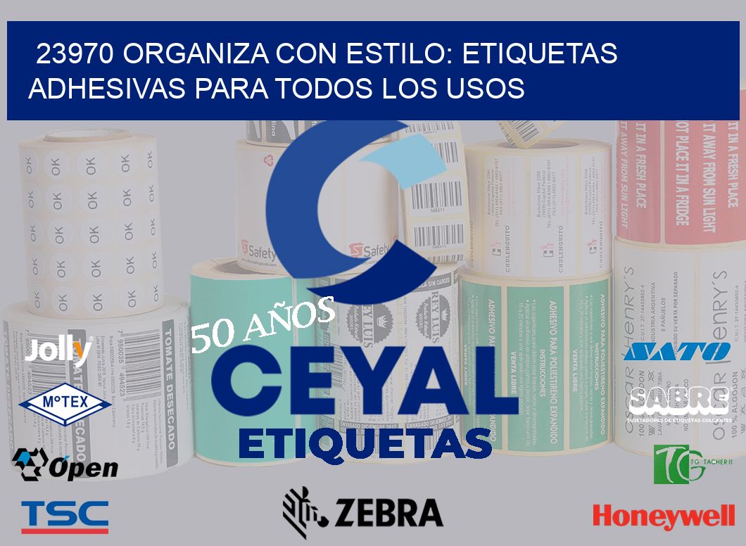 23970 Organiza con Estilo: Etiquetas Adhesivas para Todos los Usos