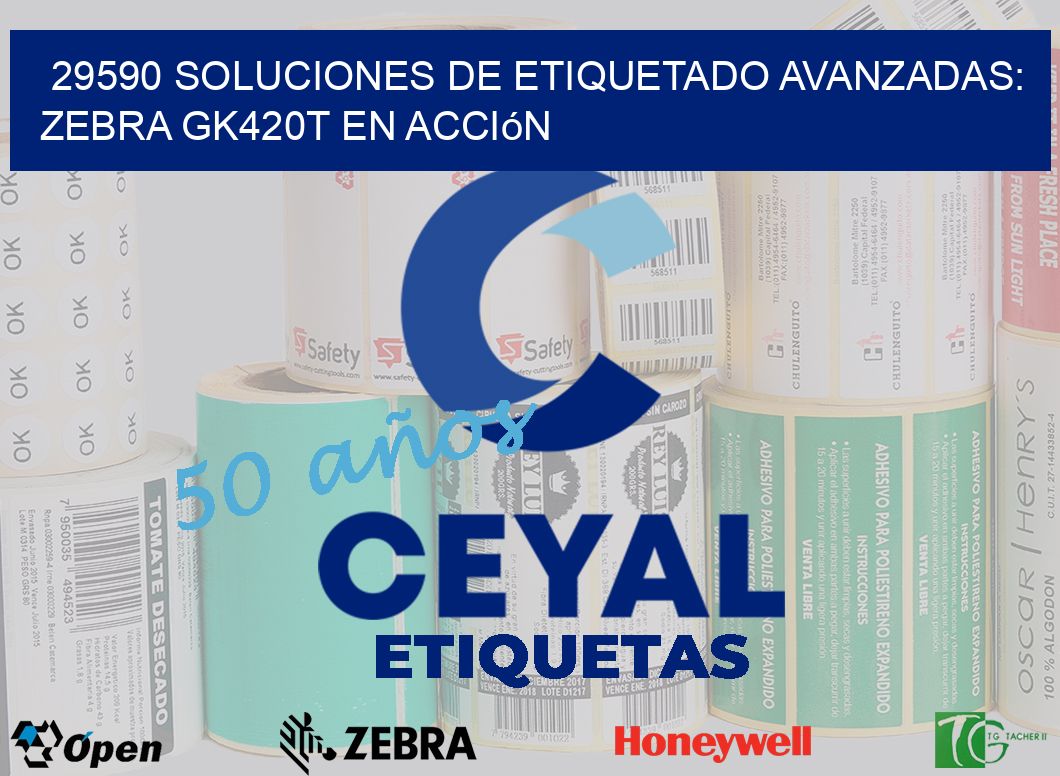 29590 Soluciones de Etiquetado Avanzadas: Zebra GK420T en Acción