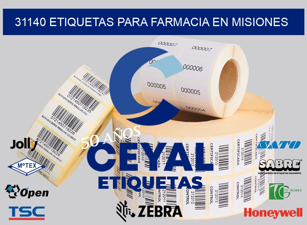 31140 ETIQUETAS PARA FARMACIA EN MISIONES