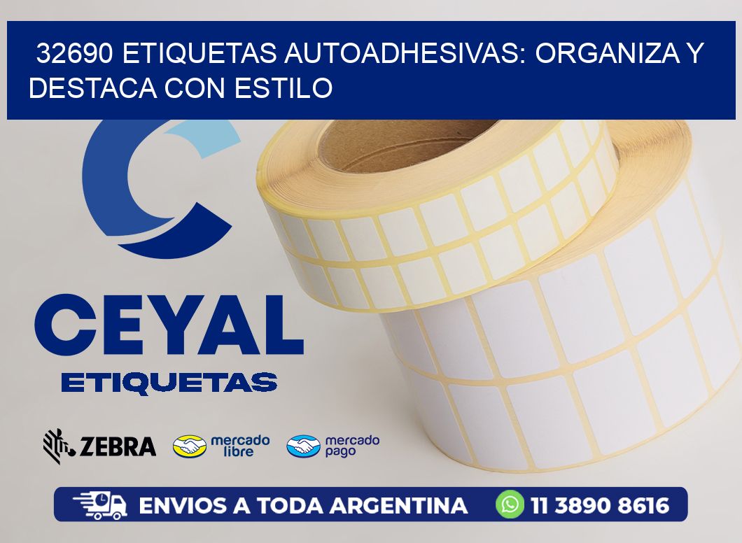 32690 Etiquetas Autoadhesivas: Organiza y Destaca con Estilo