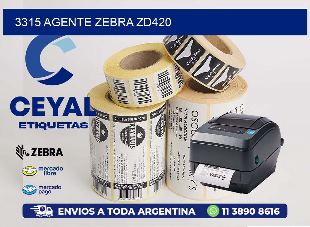 3315 AGENTE ZEBRA ZD420