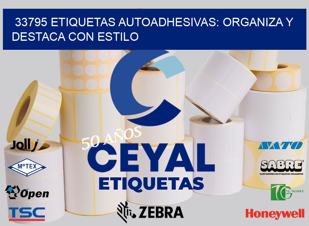 33795 Etiquetas Autoadhesivas: Organiza y Destaca con Estilo