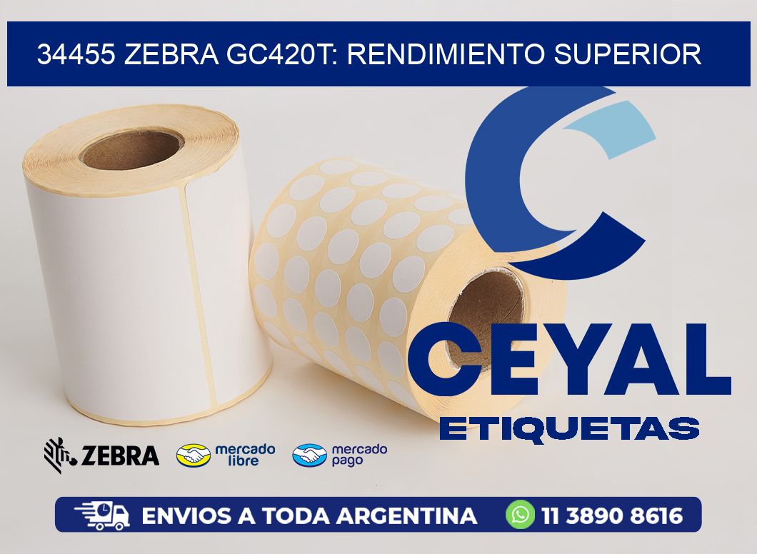 34455 Zebra GC420T: Rendimiento Superior