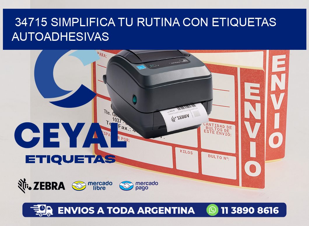 34715 Simplifica tu Rutina con Etiquetas Autoadhesivas