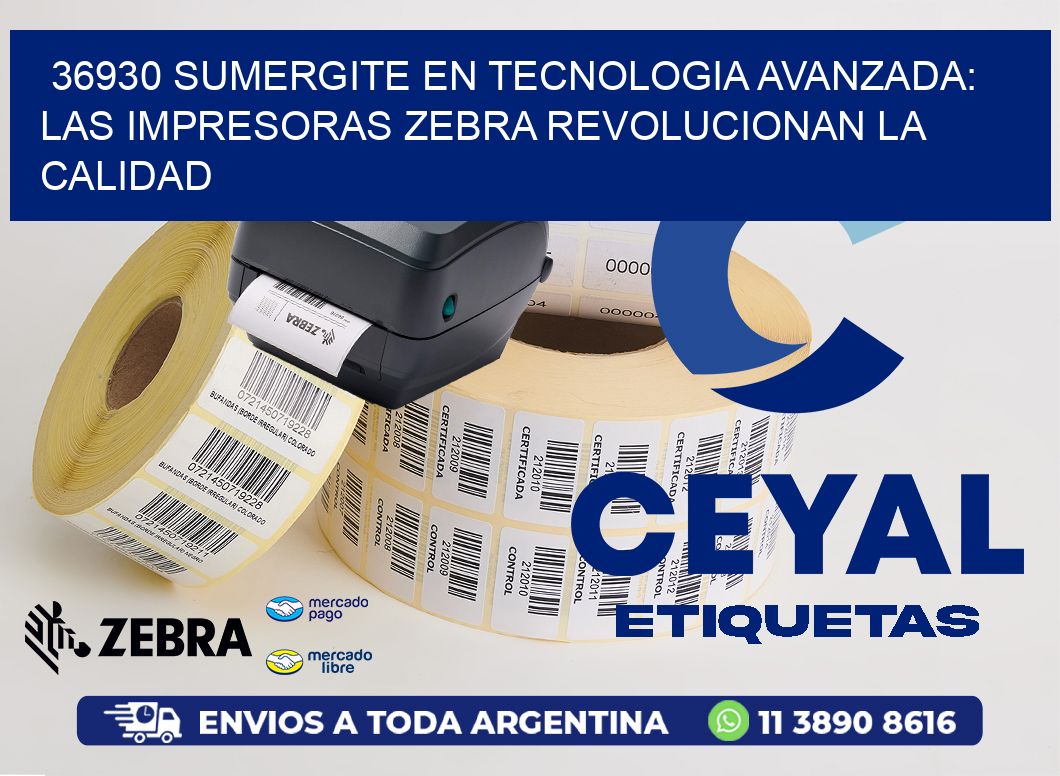 36930 SUMERGITE EN TECNOLOGIA AVANZADA: LAS IMPRESORAS ZEBRA REVOLUCIONAN LA CALIDAD