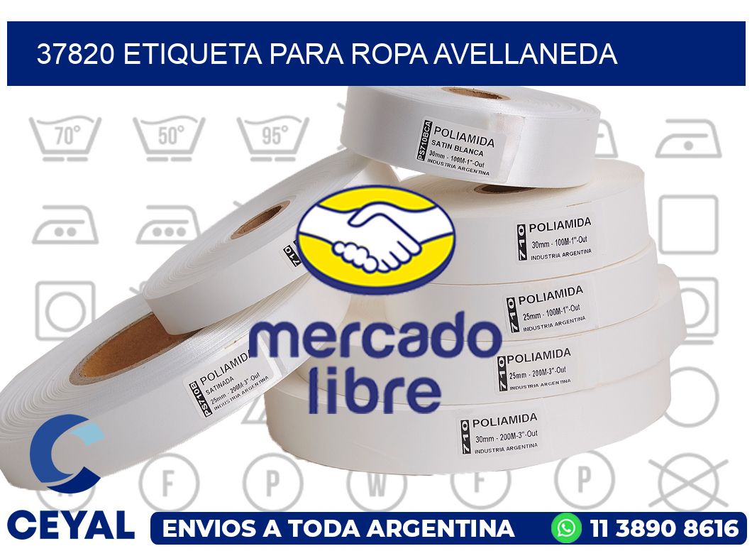 37820 ETIQUETA PARA ROPA AVELLANEDA