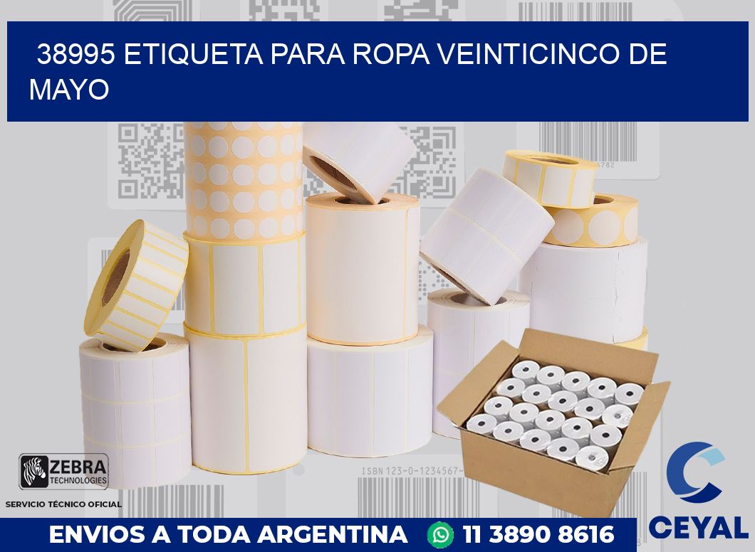 38995 ETIQUETA PARA ROPA VEINTICINCO DE MAYO
