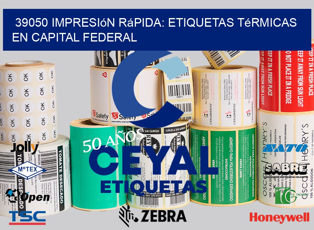 39050 Impresión Rápida: Etiquetas Térmicas en Capital Federal