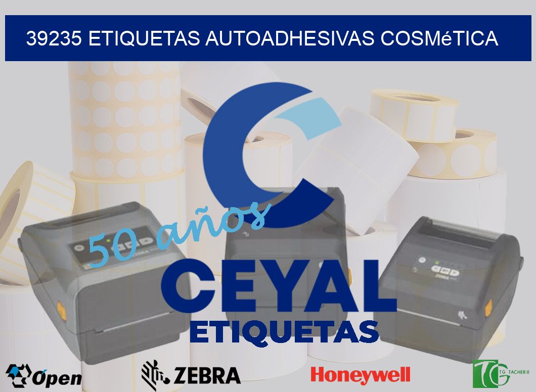 39235 Etiquetas autoadhesivas cosmética
