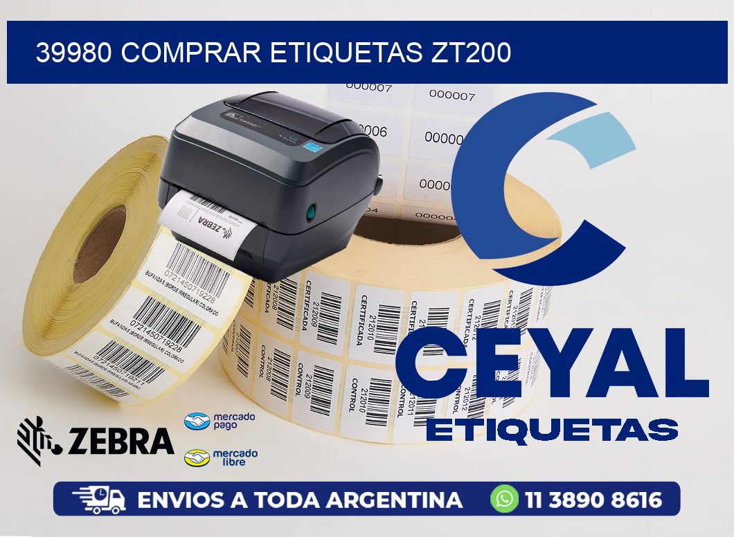 39980 COMPRAR ETIQUETAS ZT200