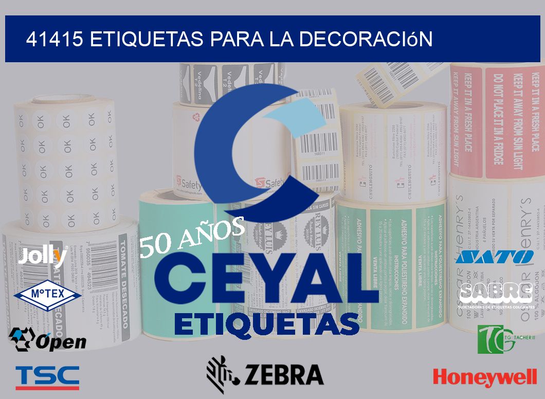 41415 etiquetas para la decoración