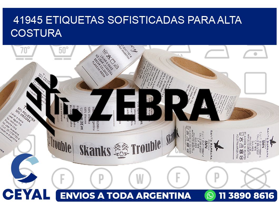 41945 ETIQUETAS SOFISTICADAS PARA ALTA COSTURA