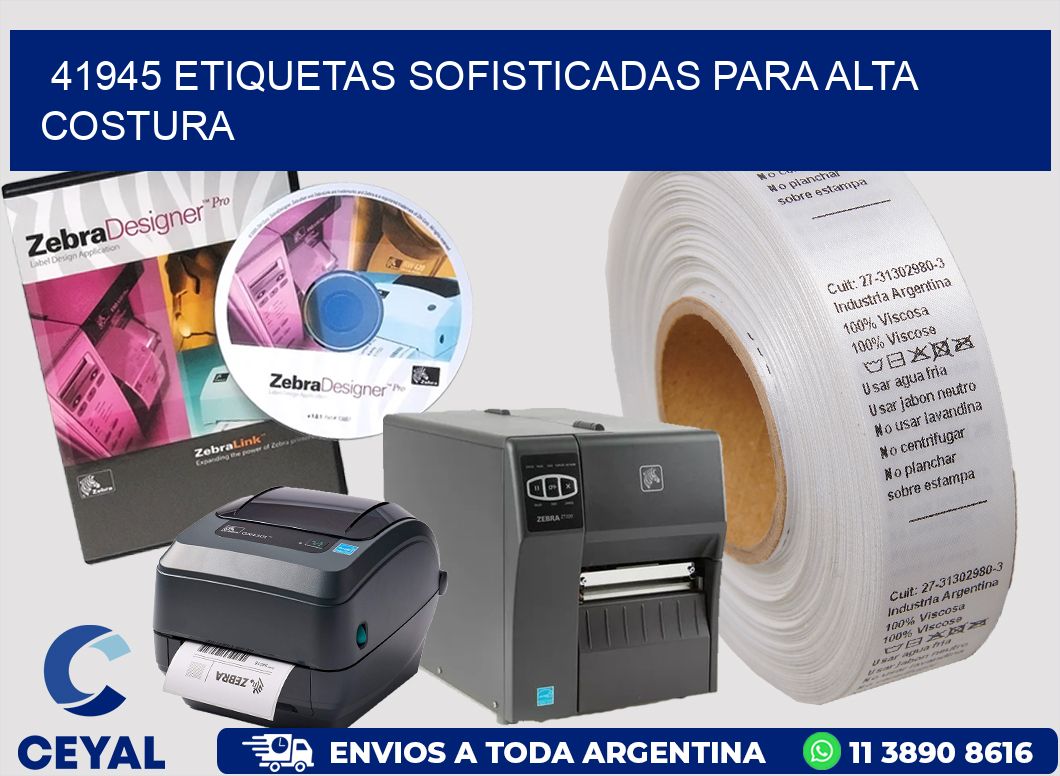 41945 ETIQUETAS SOFISTICADAS PARA ALTA COSTURA