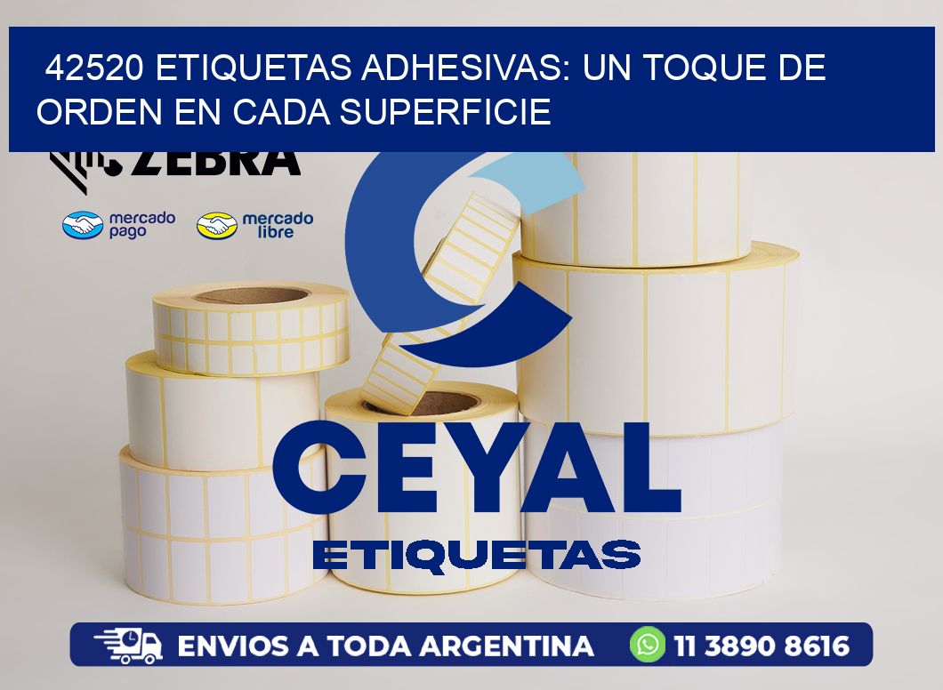 42520 Etiquetas Adhesivas: Un Toque de Orden en Cada Superficie