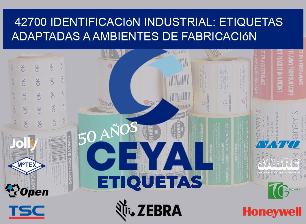 42700 Identificación Industrial: Etiquetas Adaptadas a Ambientes de Fabricación