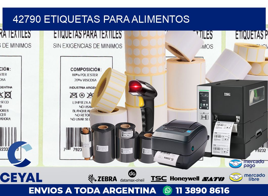 42790 ETIQUETAS PARA ALIMENTOS