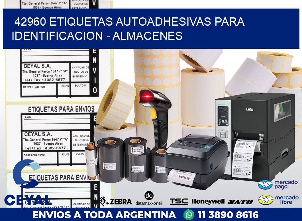 42960 ETIQUETAS AUTOADHESIVAS PARA IDENTIFICACION – ALMACENES