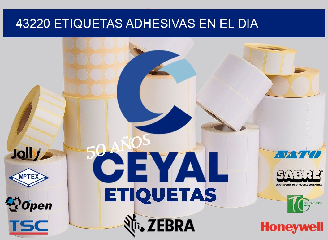 43220 ETIQUETAS ADHESIVAS EN EL DIA