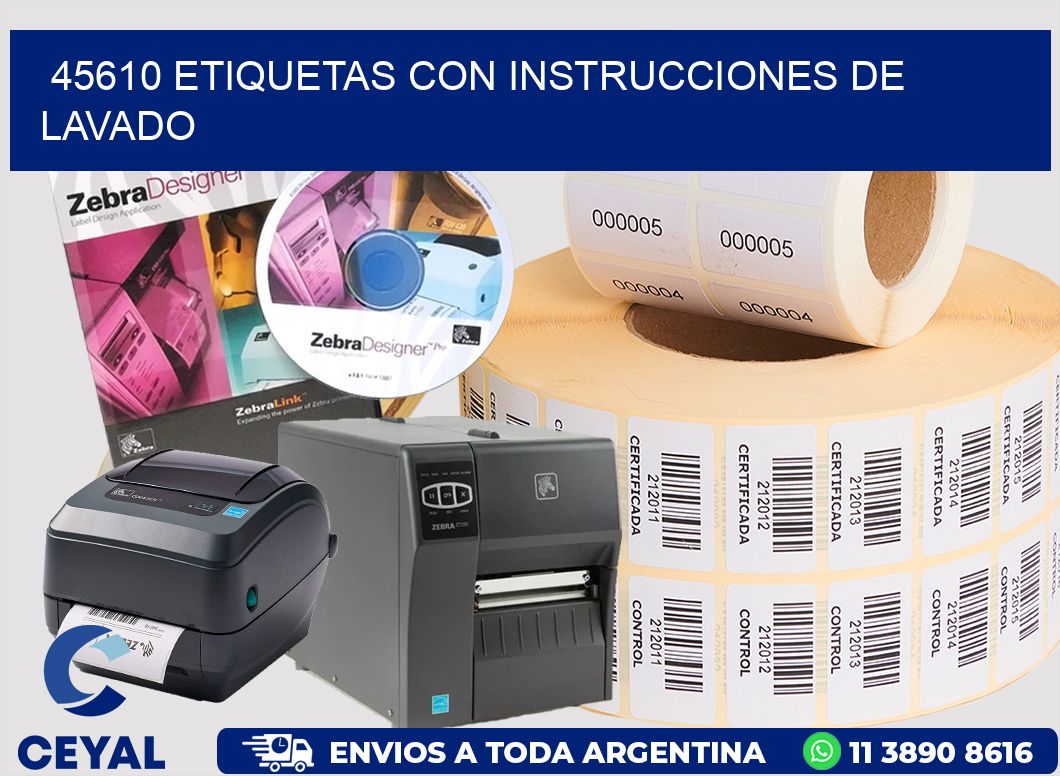 45610 ETIQUETAS CON INSTRUCCIONES DE LAVADO