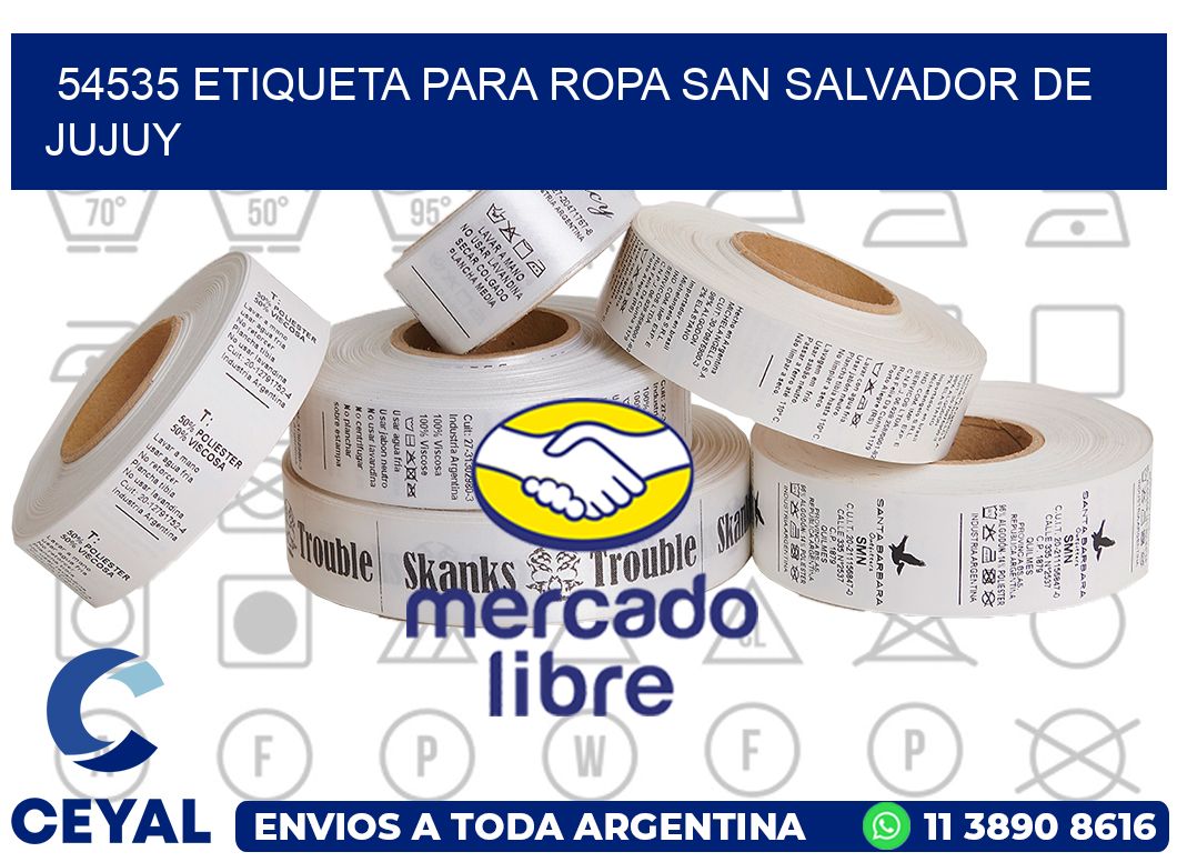 54535 ETIQUETA PARA ROPA SAN SALVADOR DE JUJUY