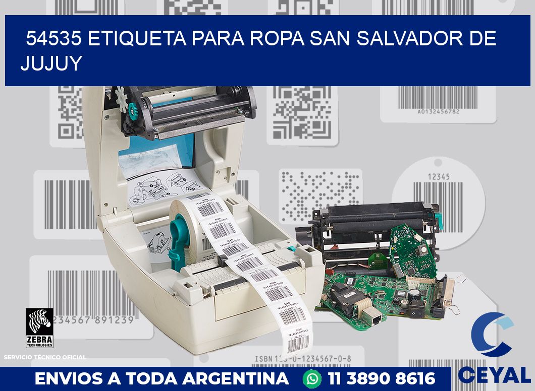 54535 ETIQUETA PARA ROPA SAN SALVADOR DE JUJUY