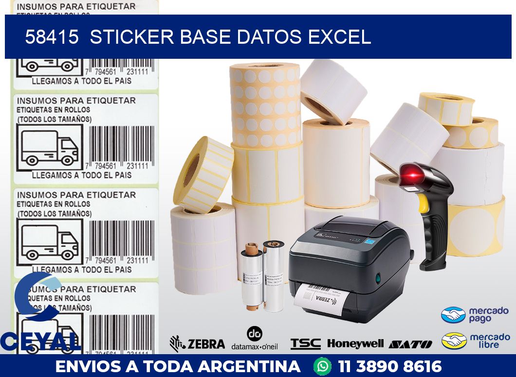 58415  sticker base datos excel