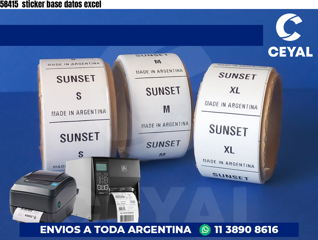 58415  sticker base datos excel