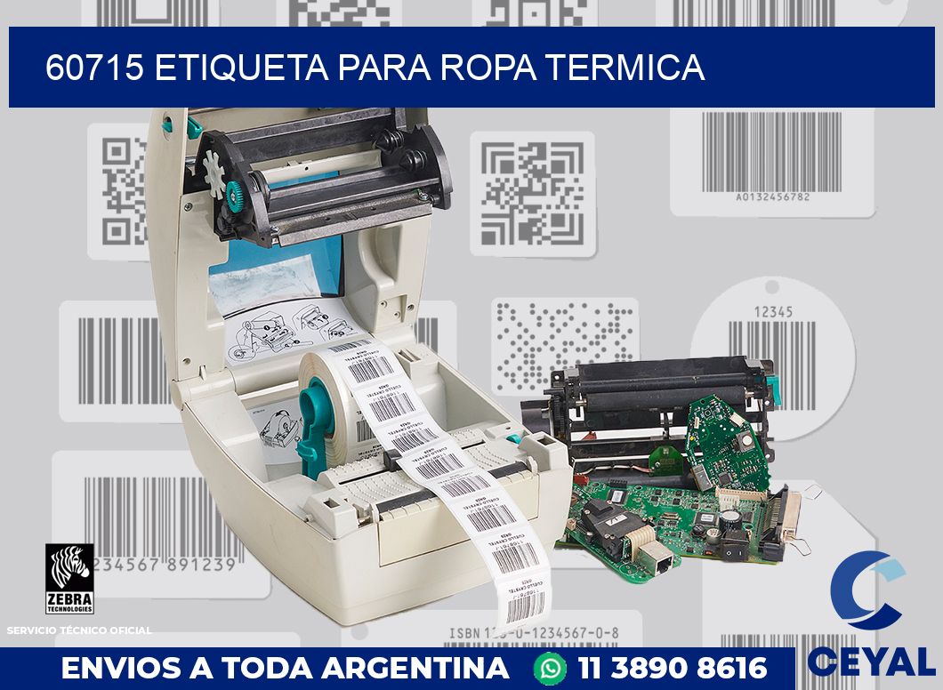 60715 ETIQUETA PARA ROPA TERMICA