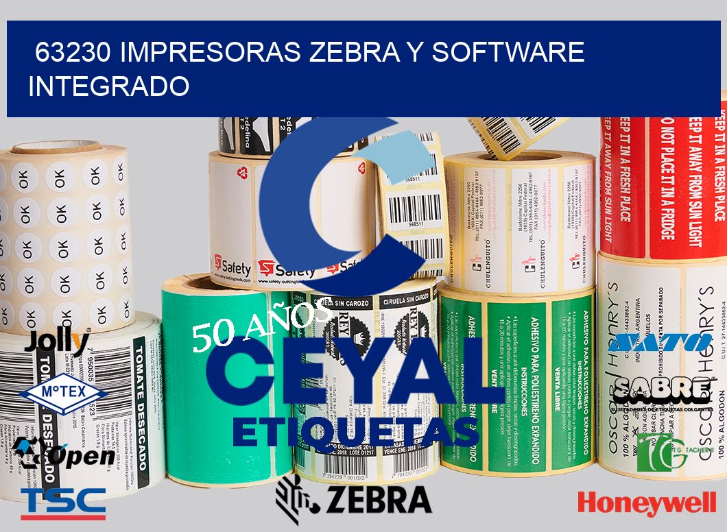 63230 Impresoras Zebra y Software Integrado