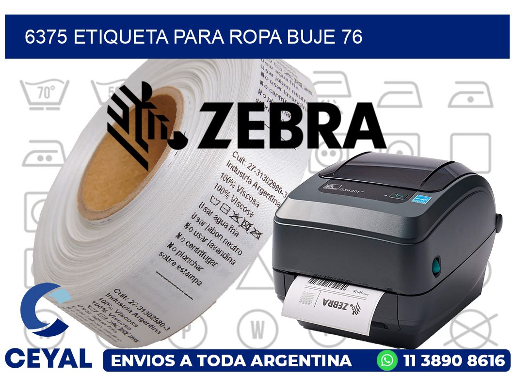 6375 ETIQUETA PARA ROPA BUJE 76