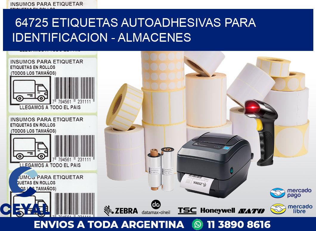 64725 ETIQUETAS AUTOADHESIVAS PARA IDENTIFICACION – ALMACENES