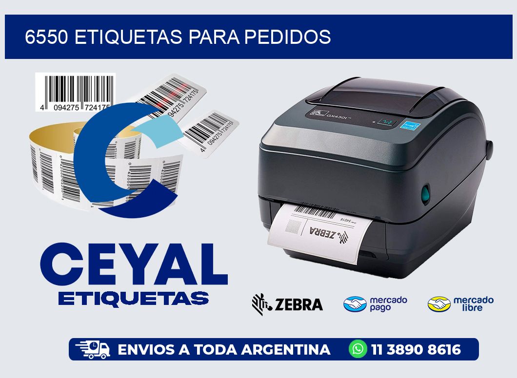 6550 ETIQUETAS PARA PEDIDOS