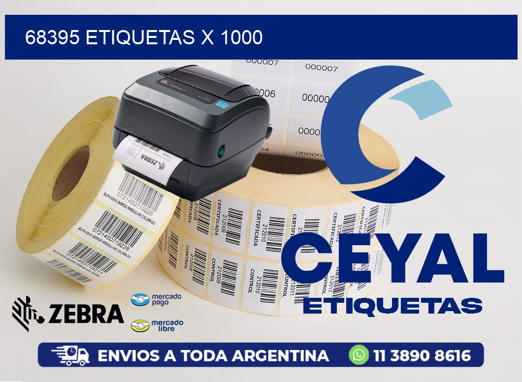 68395 ETIQUETAS X 1000