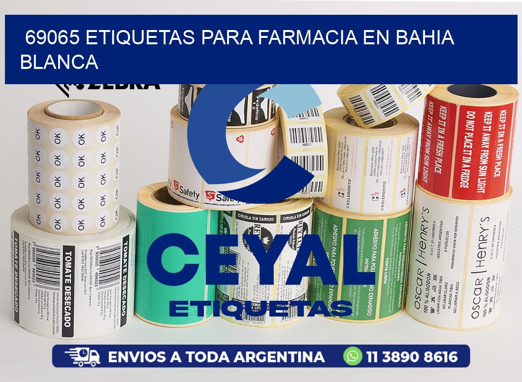 69065 ETIQUETAS PARA FARMACIA EN BAHIA BLANCA