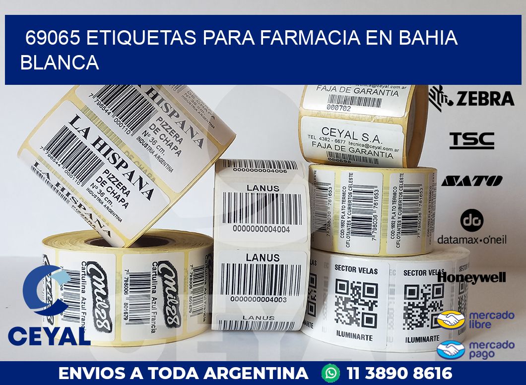 69065 ETIQUETAS PARA FARMACIA EN BAHIA BLANCA