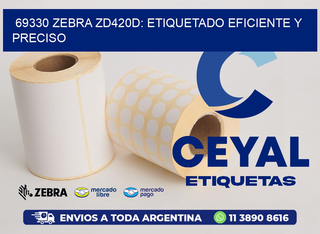 69330 Zebra ZD420D: Etiquetado Eficiente y Preciso