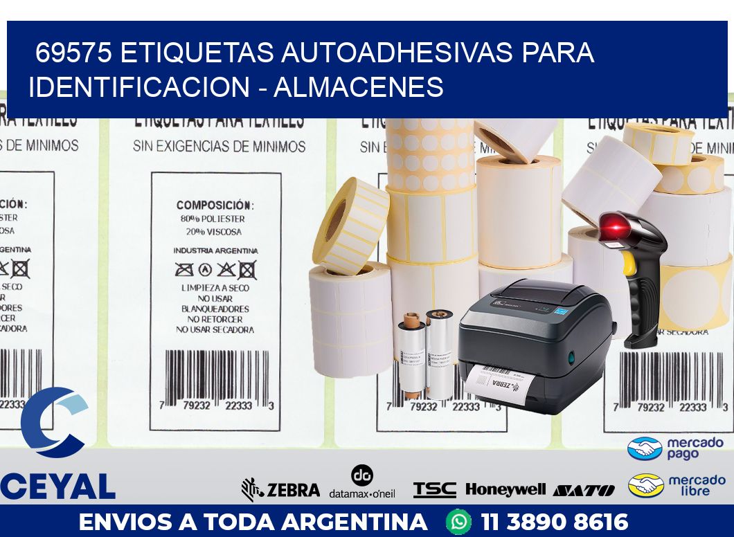 69575 ETIQUETAS AUTOADHESIVAS PARA IDENTIFICACION – ALMACENES