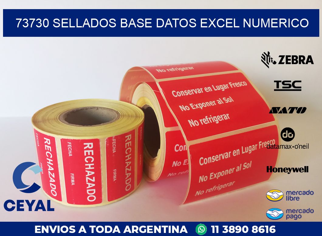 73730 sellados base datos excel numerico