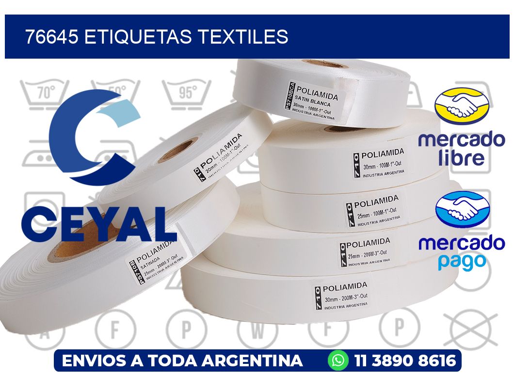 76645 ETIQUETAS TEXTILES